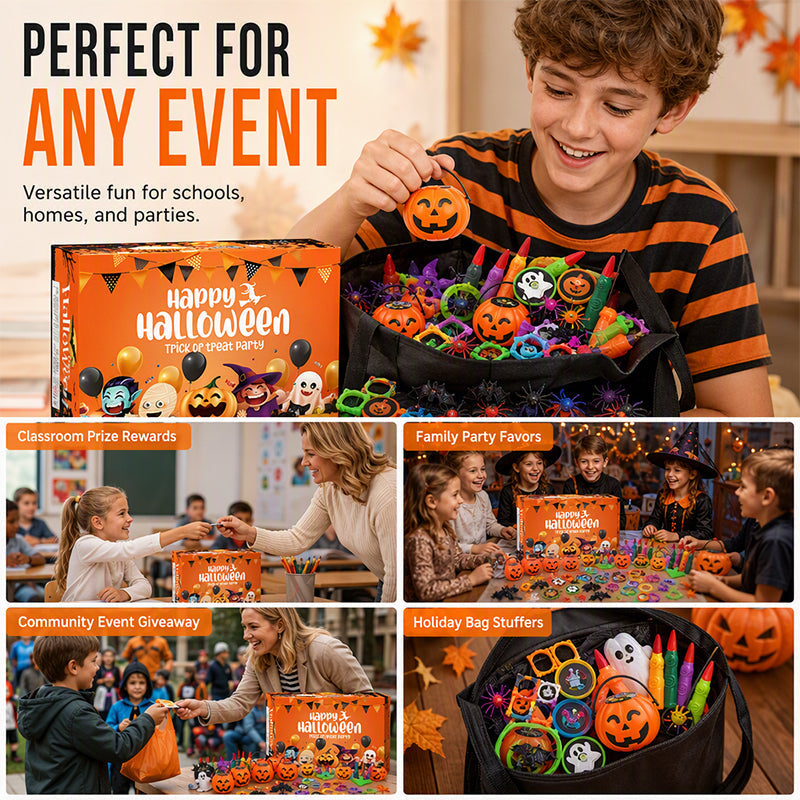 📢📢49% OFF !! ⏰Halloween Toy Assortment Party Favor Set