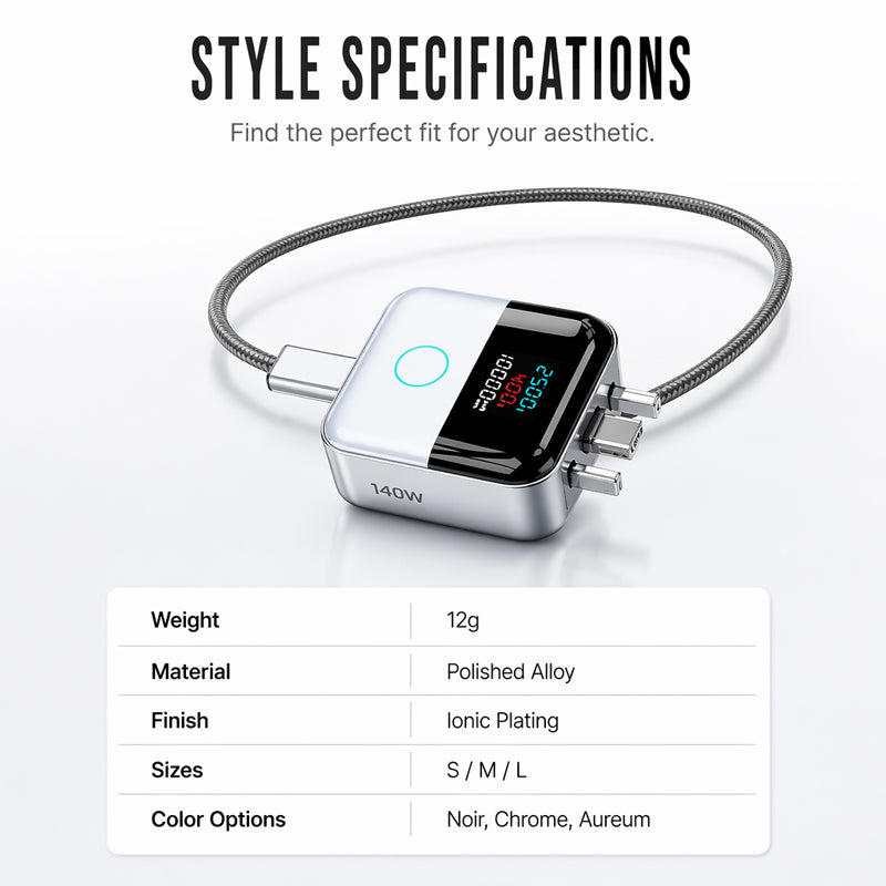 Smart USB-C Overcharge & Surge Shield (Live LED Wattage Monitor)