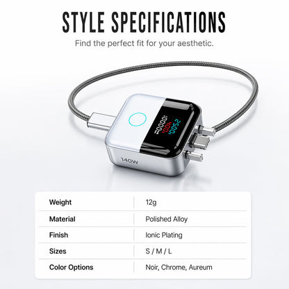 Smart USB-C Overcharge & Surge Shield (Live LED Wattage Monitor)