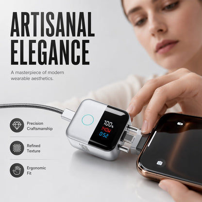 Smart USB-C Overcharge & Surge Shield (Live LED Wattage Monitor)