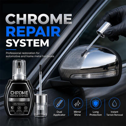 🥳HOT SALE 2026🥳💞50,000+ SOLD! ✨🚗 Chrome Restoration Kit – Removes Oxidation & Restores a Mirror-Like Metallic Shine | Premium Quality