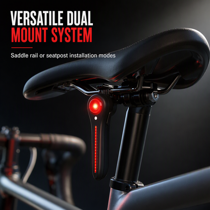 🚨 Auto-Sensing Bike Brake Light  🚲 USB Rechargeable Cycling Taillight 🔋