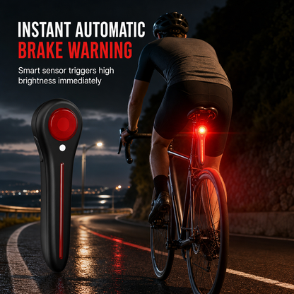 🚨 Auto-Sensing Bike Brake Light  🚲 USB Rechargeable Cycling Taillight 🔋