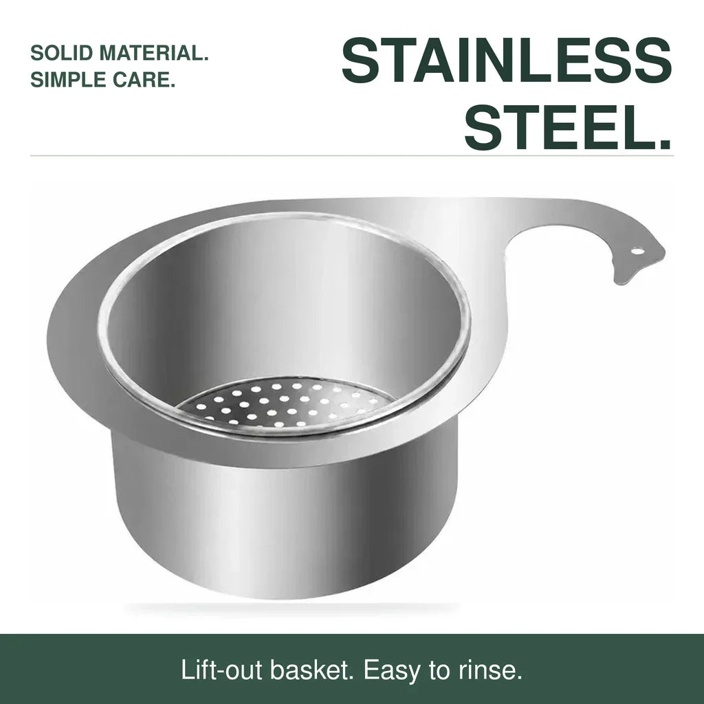 Stainless Steel Swan Sink Drain Basket for Food Scraps
